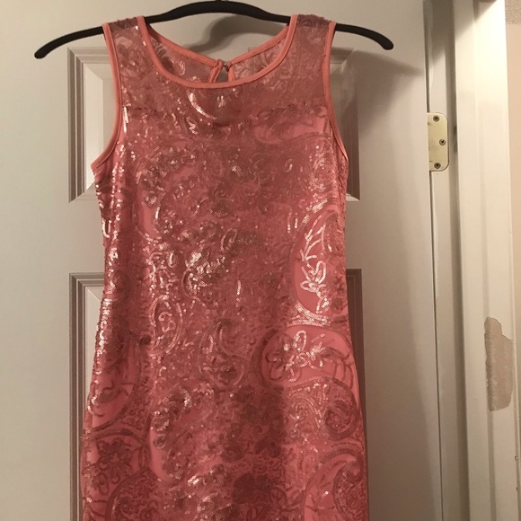 Light pink/ gold dress super cute - Picture 1 of 5